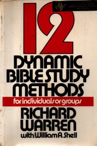 Image of 12 Dynamic Bible Study Methods: for individuals or groups
