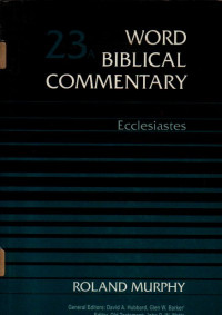 Image of 23A Word Biblical Commentary Ecclesiastes