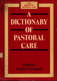 Image of A Dictionary of Pastoral Care