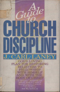 Image of A Guide to Church Discipline