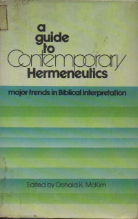 Image of A guide to contemporary hermeneutics