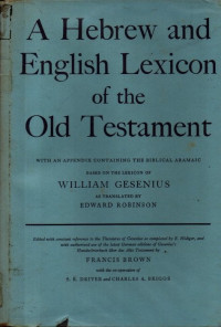 Image of A Hebrew and English Lexicon of the Old Testament
