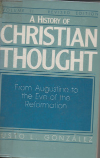 Image of A History of Christian Thought Volume 2