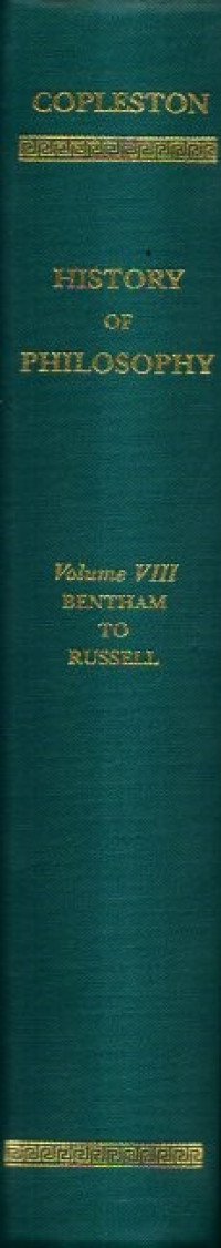 Image of A History of Philosophy (Volume VIII: Bentham to Russell)