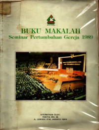 Image of Buku Makalah Seminar Pertumbuhan Gereja 1989
