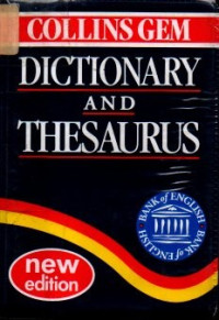 Image of Collins Gem Dictionary and Thesaurus (Collins Gems)