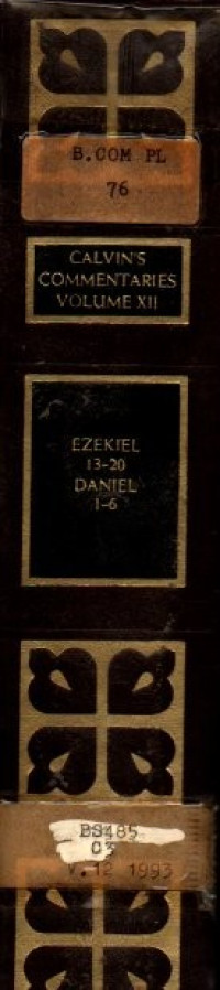 Image of Commentaries On the Prophet Ezekiel Ezekiel 13-20 Daniel 1-6