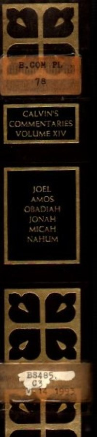 Image of Commentaries On the Twelve Minor Prophets Joel, Amos, Obadiah