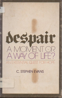 Image of Despair A Moment Or A Way Of Life