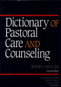 Image of Dictionary of Pastoral care and Counseling