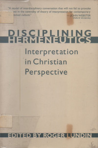 Image of Disciplining Hermeneutics