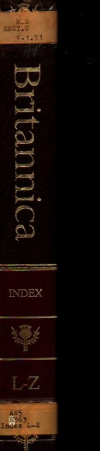 Image of Encyclopedia Britannica Index L-Z