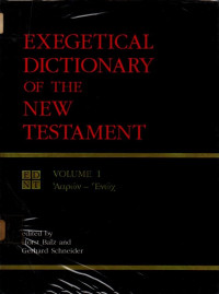 Image of Exegetical Dictionary of the New Testament (Volume 1)