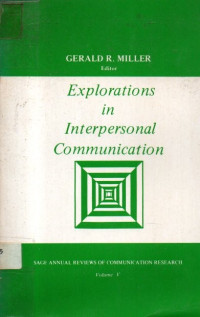 Image of Explorations in Interpersonal Communication