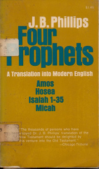 Image of Four Prophets: Amos Hosea First Isaiah Micah