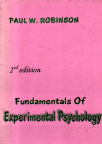 Image of Fundamentals of Experimental Psychology