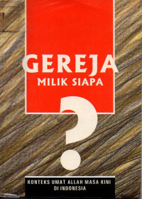 Image of Gereja Milik siapa?