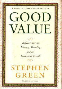 Image of Good Value: Reflection on Money, Morality, and an Uncertain World