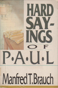 Image of Hard Sayings of Paul