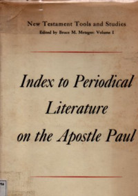 Image of Index to Periodical Literature on the Apostle Paul