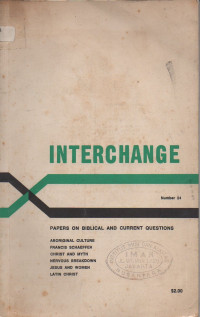 Image of Interchance Papers on biblical and current questions