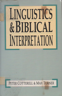 Image of Linguistics & Biblical Interpretation