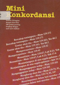 Image of Mini Konkordansi