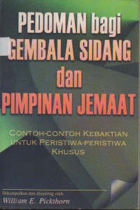 Image of Pedoman Bagi Gembala Sidang dan Pimpinan Jemaat