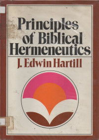 Image of Principles of biblical hermeneutics