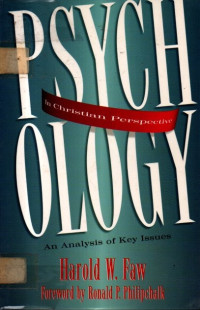 Image of Psychology in Christian Perspective (An ANalysis of Key Issues)