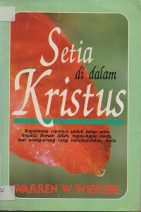 Image of Setia di dalam Kristus