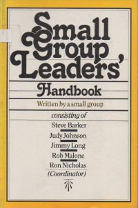 Image of Small group leaders' handbook
