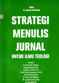 Image of Strategi Menulis Jurnal Untuk Ilmu Teologi