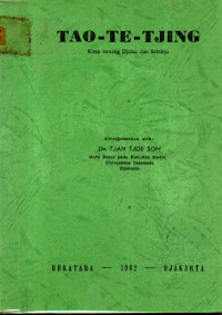 Image of Tao Te Tjing