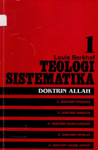 Image of Teologi Sistematika Volume 1: Doktrin Allah