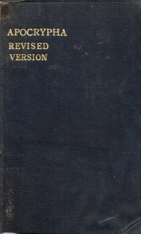 Image of The Books Called Apocrypha The Revised Version