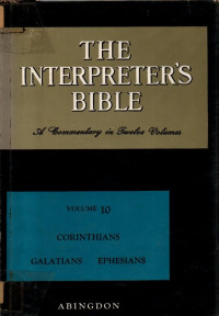 Image of The Interpreters's Bible Vol. 10: Corintians, Galatians, Ephesians