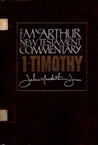 Image of The MacArthur New Testament Commentary (1 Timothy)