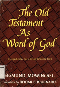 Image of The Old Testament as Word of God