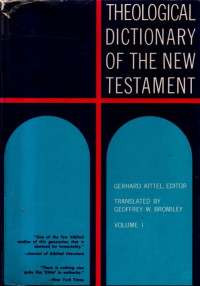 Image of Theological Dictionary Of The New Testament (Volume I)