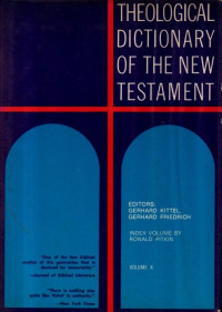 Image of Theological Dictionary Of The New Testament (Volume X)