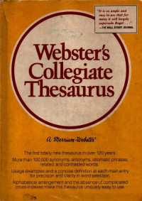 Image of Webster Collegiate Thesaurus