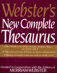 Image of Webster's New Complete Thesaurus