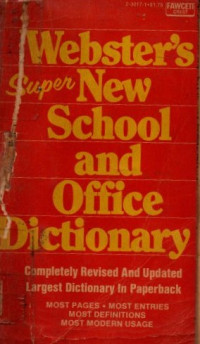 Image of Webster's super New School and Office Dictionary