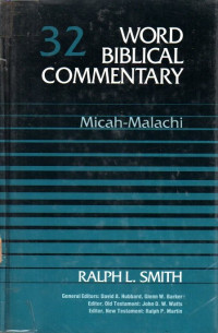 Image of Word Biblical Commentary Micah-Malachi