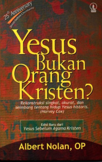 Image of Yesus Bukan Orang Kristen?